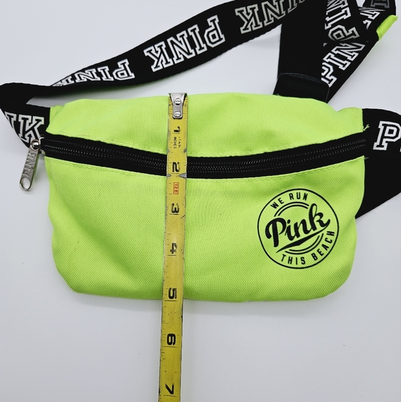 VS PINK | "We Run This Beach" neon fanny pack waist/bum/hip bag - Picture 8 of 8